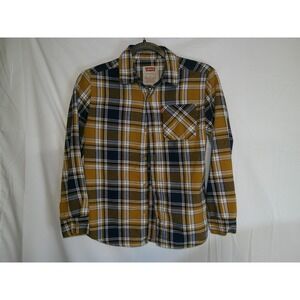 Levi's Kids Size M Plaid Long Sleeve Button Up Shirt Casual Top